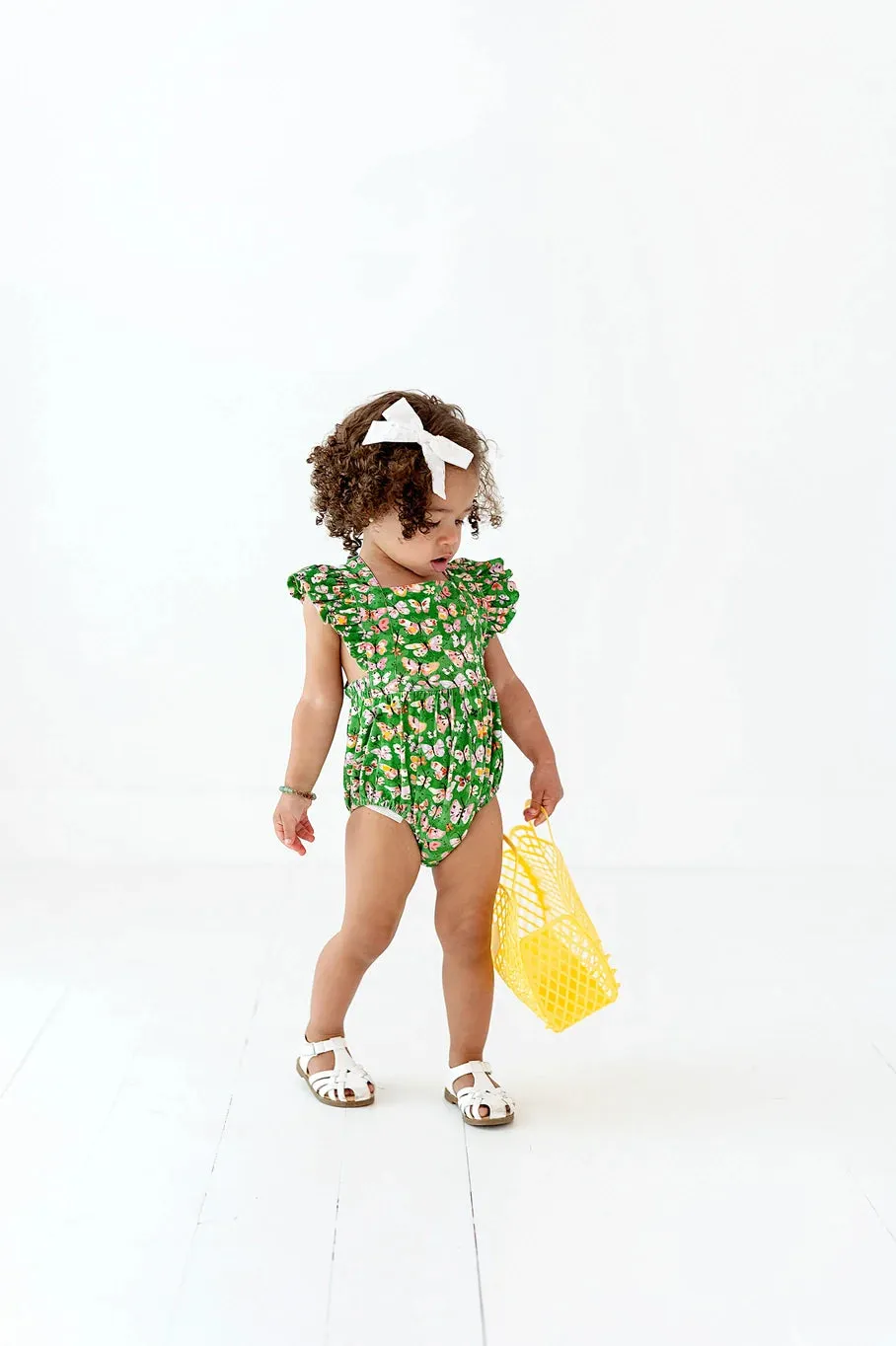 Emmy Romper in Bold Butterfly 